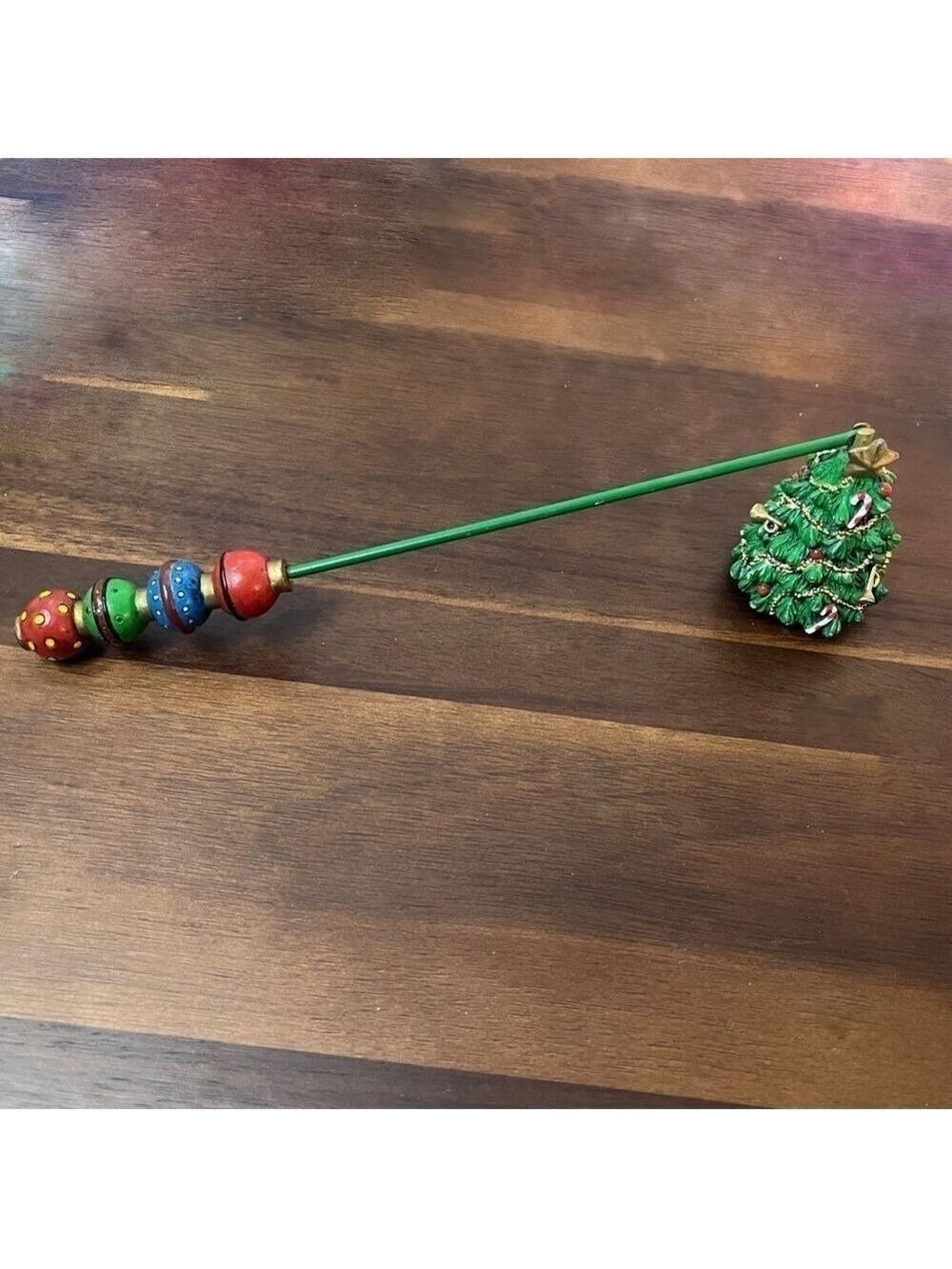 Vintage Decorated Christmas Tree Candle Snuffer